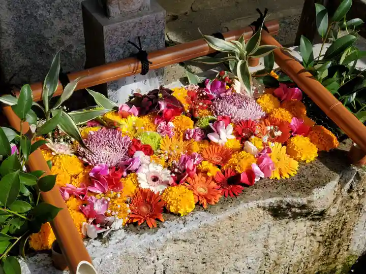 田間神社の手水舎