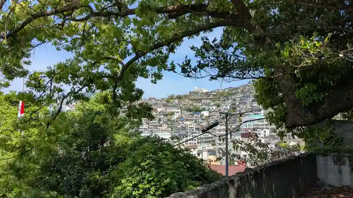 大浦諏訪神社の景色