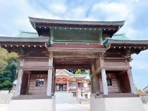 由良湊神社の山門