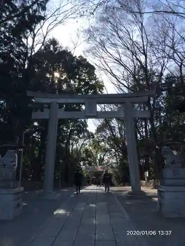 谷保天満宮の鳥居