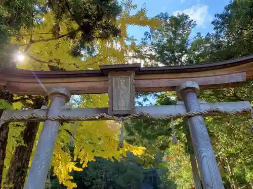 追手神社の鳥居