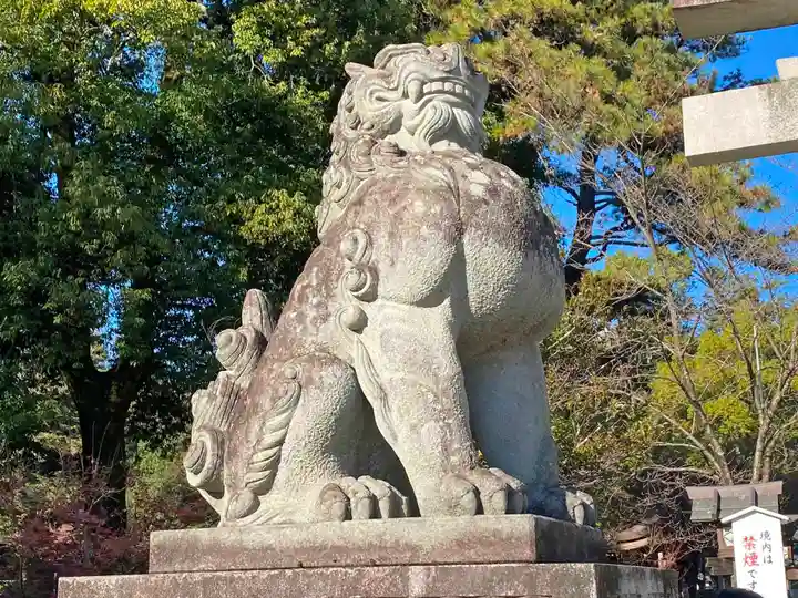 武田神社の狛犬