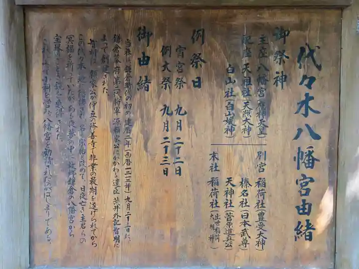 代々木八幡宮の歴史