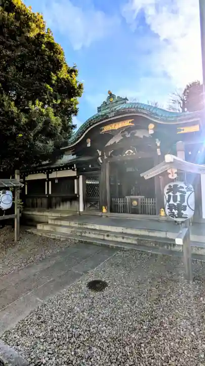 白金氷川神社の本殿・本堂