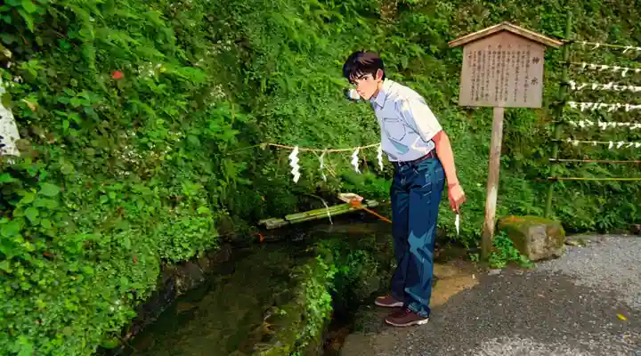 貴船神社の手水舎