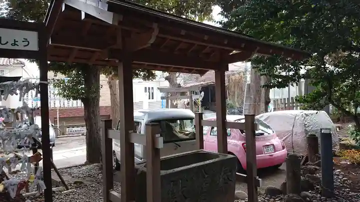 中目黒八幡神社の手水舎