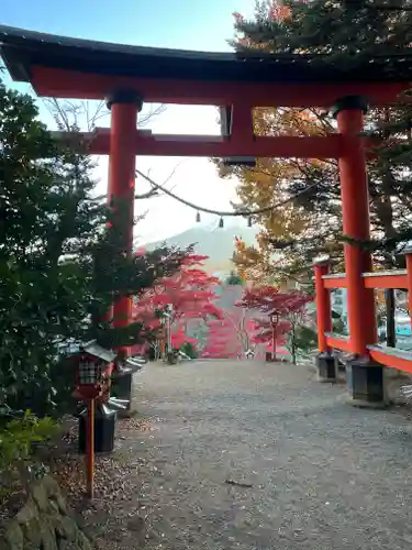 新倉富士浅間神社の鳥居