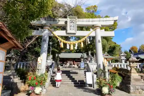 上地八幡宮の鳥居