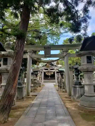 向本折白山神社の鳥居