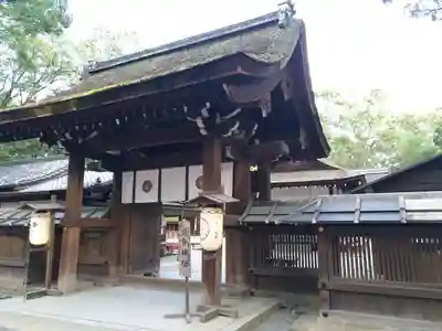 河合神社(鴨川合坐小社宅神社)の山門・神門