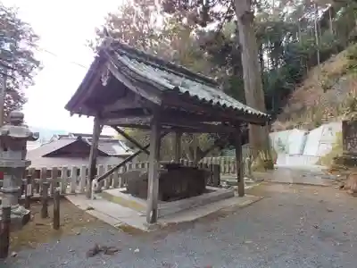 祝田神社の手水舎