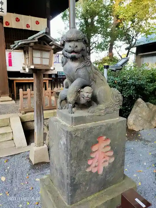 七社神社の狛犬