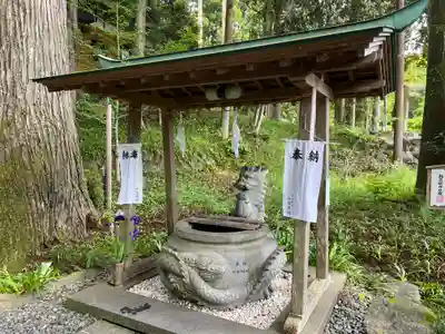 須山浅間神社の手水舎