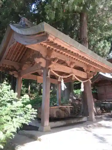 河口浅間神社の手水舎
