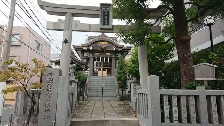神楽坂若宮八幡神社の鳥居