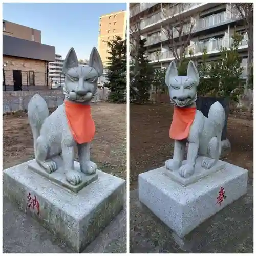 三町稲荷神社の狛犬