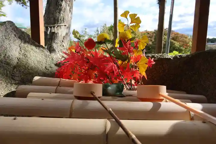 阿久津「田村神社」(郡山市阿久津町)旧社名:伊豆箱根三嶋三社の手水舎
