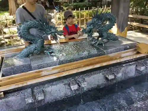 大國魂神社の手水