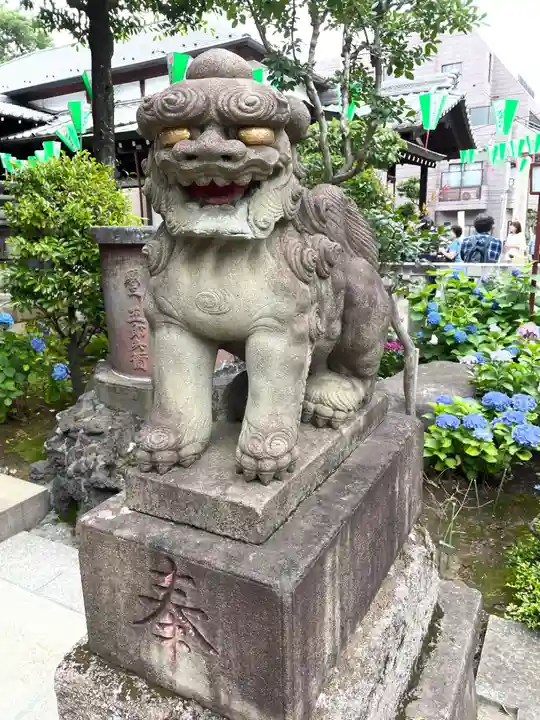 白山神社の狛犬