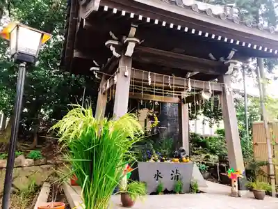 東海市熊野神社の手水舎