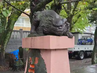 木場 洲﨑神社の狛犬