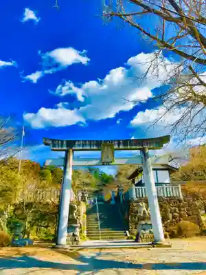 加波山三枝祇神社本宮の鳥居