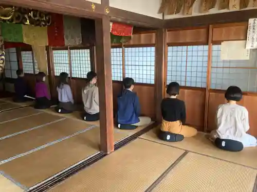 安用寺の体験その他