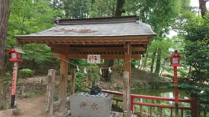 間々田八幡宮の手水舎