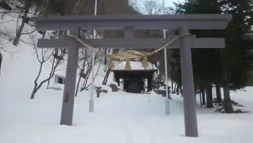 大雪山層雲峡神社の鳥居