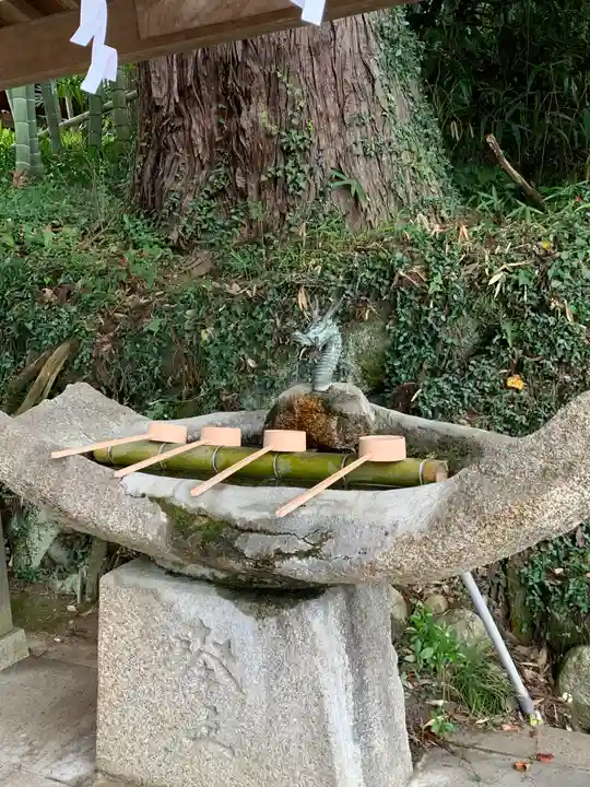 小川諏訪神社の手水舎