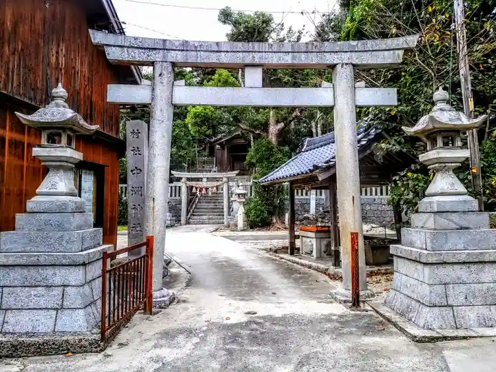 中洲神社の鳥居
