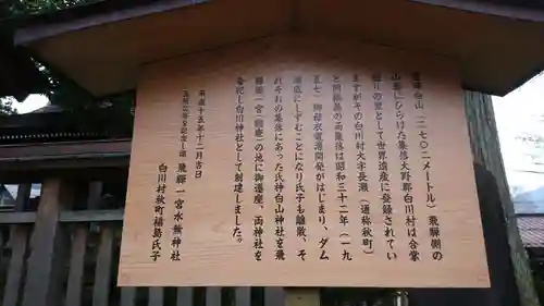 飛驒一宮水無神社の歴史