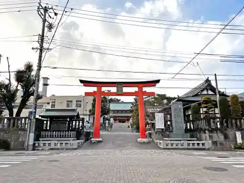 五社神社　諏訪神社の鳥居