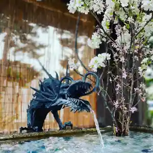 札幌諏訪神社の手水舎(2021年03月30日(火) 22時11分01秒投稿)