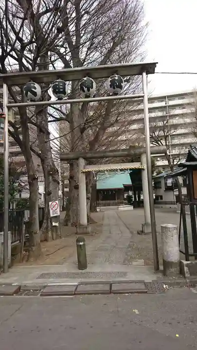 西早稲田天祖神社の鳥居