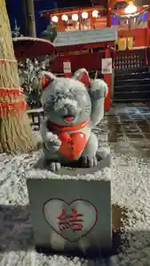 鹿角八坂神社の狛犬(2021年12月07日(火) 13時24分57秒投稿)