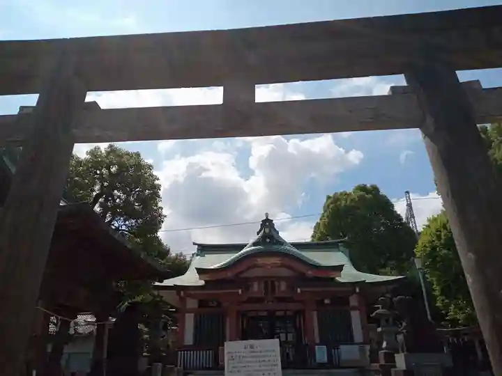 鮫州八幡神社の鳥居