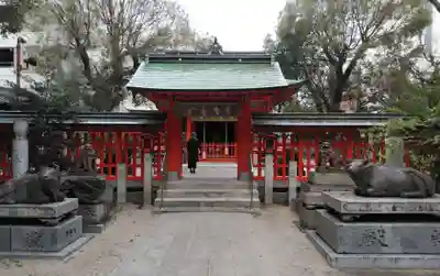 水鏡天満宮の山門・神門