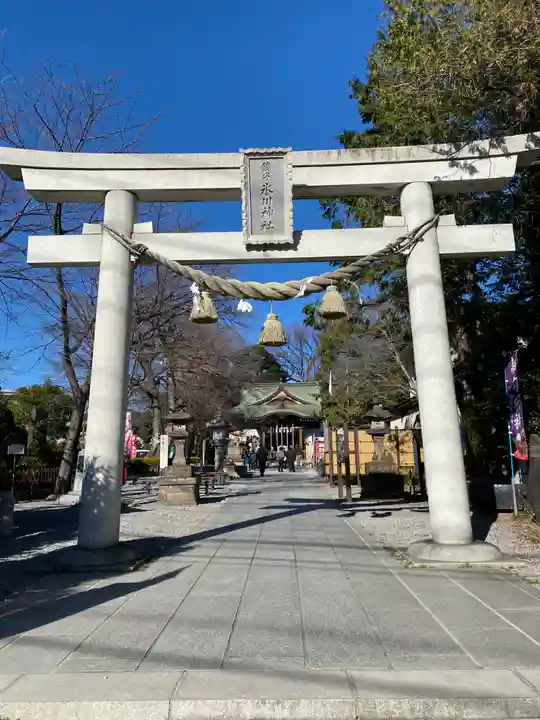 鎮守氷川神社の鳥居