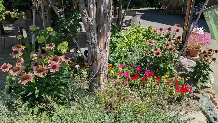 旭川神社の庭園