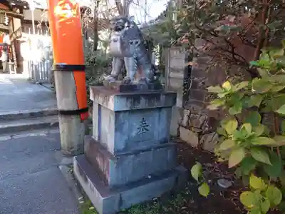 許波多神社(五ケ庄鎮座)の狛犬