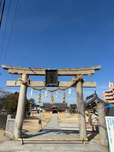 大窪八幡宮の鳥居