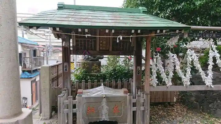 石川町諏訪神社の手水舎