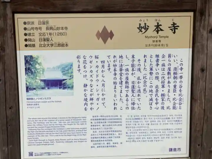 妙本寺の歴史