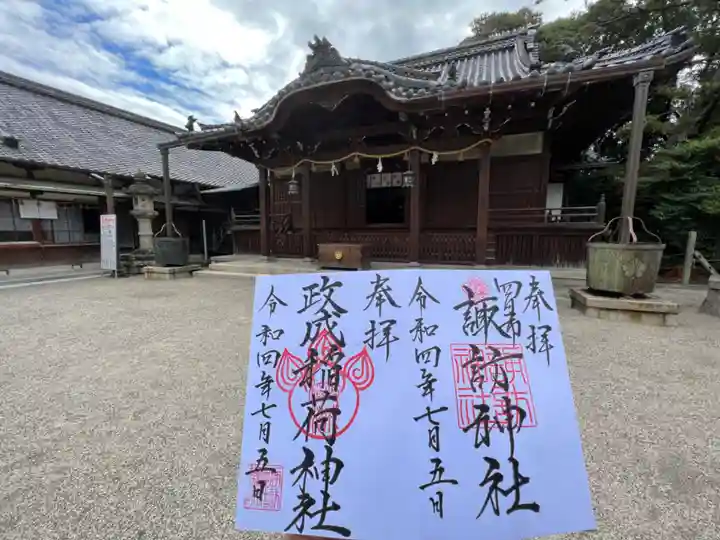 諏訪神社の本殿・本堂