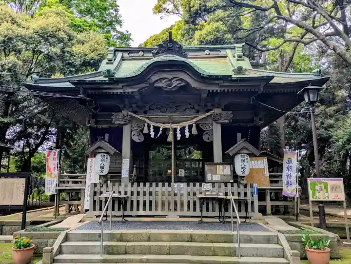 鶴嶺八幡宮の{uncategorized: "未分類", other: "その他", undefined: "問題あり", building: "その他建物", grave: "お墓", sacred_gate: "鳥居", guardian: "狛犬", statue: "像", buddha: "仏像", history: "歴史", nature: "自然", garden: "庭園", animal: "動物", pagoda: "塔", temizu: "手水舎", mountain_gate: "山門・神門", sanctuary: "本殿・本堂", subordinate: "末社・摂社", art: "芸術", scenery: "景色", jizo: "地蔵", ema: "絵馬", goshuin: "御朱印", omikuji: "おみくじ", items: "授与品その他", amulet: "お守り", goshuincho: "御朱印帳", eats: "食事", festival: "お祭り", votive_dance: "神楽", shichigosan: "七五三参", wedding: "結婚式", experience: "体験その他", initially: "初詣", around: "周辺", anti_infection: "感染症対策"}