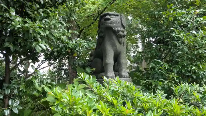 大木白山社の狛犬