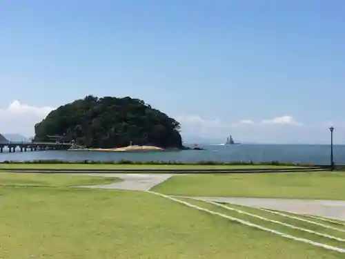 八百富神社の景色