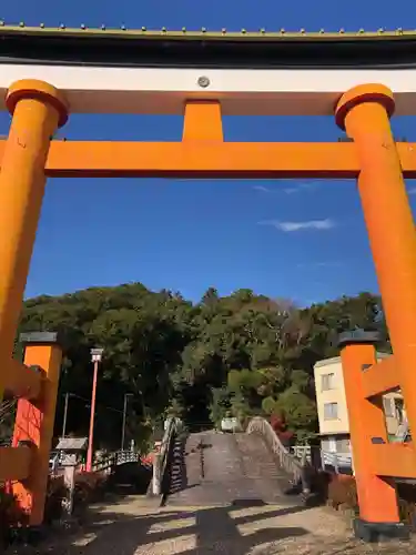 新田神社の鳥居