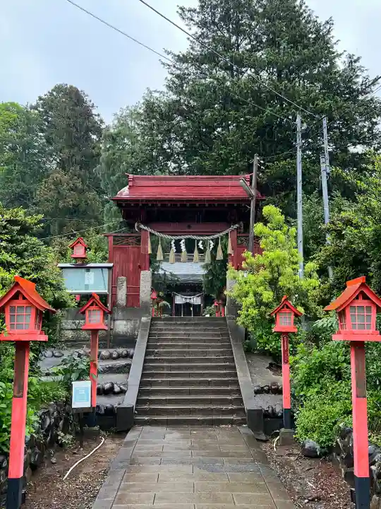 平出雷電神社の山門・神門